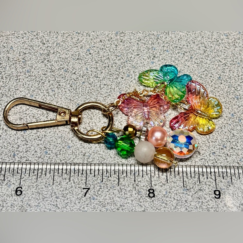 π multi colored Butterfly Keychain - Picture 7 of 7